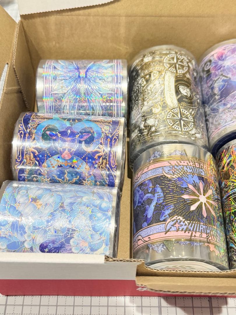 【ギラギラセット】装飾マステ 新品 まとめ売り 9巻 海外マスキングテープ