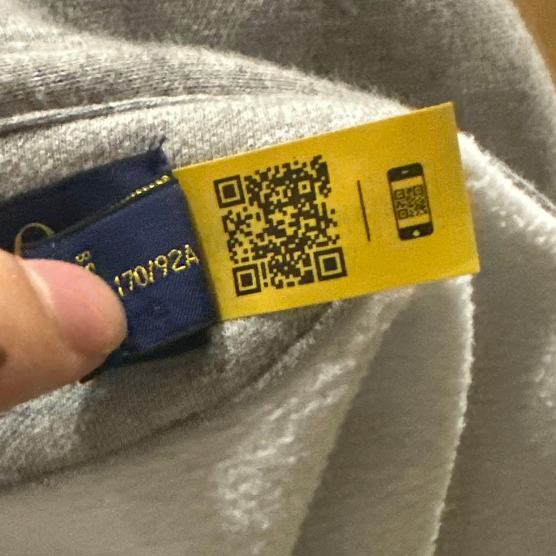 【現行QRタグ】Polo Ralph Lauren グレー ジップアップパーカー