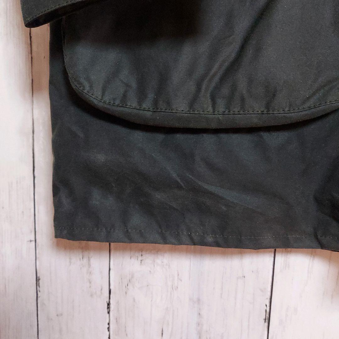 【Barbour】バブアー ワックスコットンブルゾン L相当 オリーブ