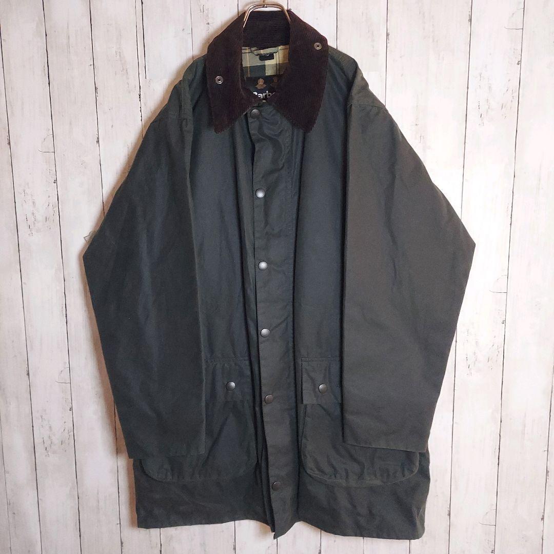 【Barbour】バブアー ワックスコットンブルゾン L相当 オリーブ