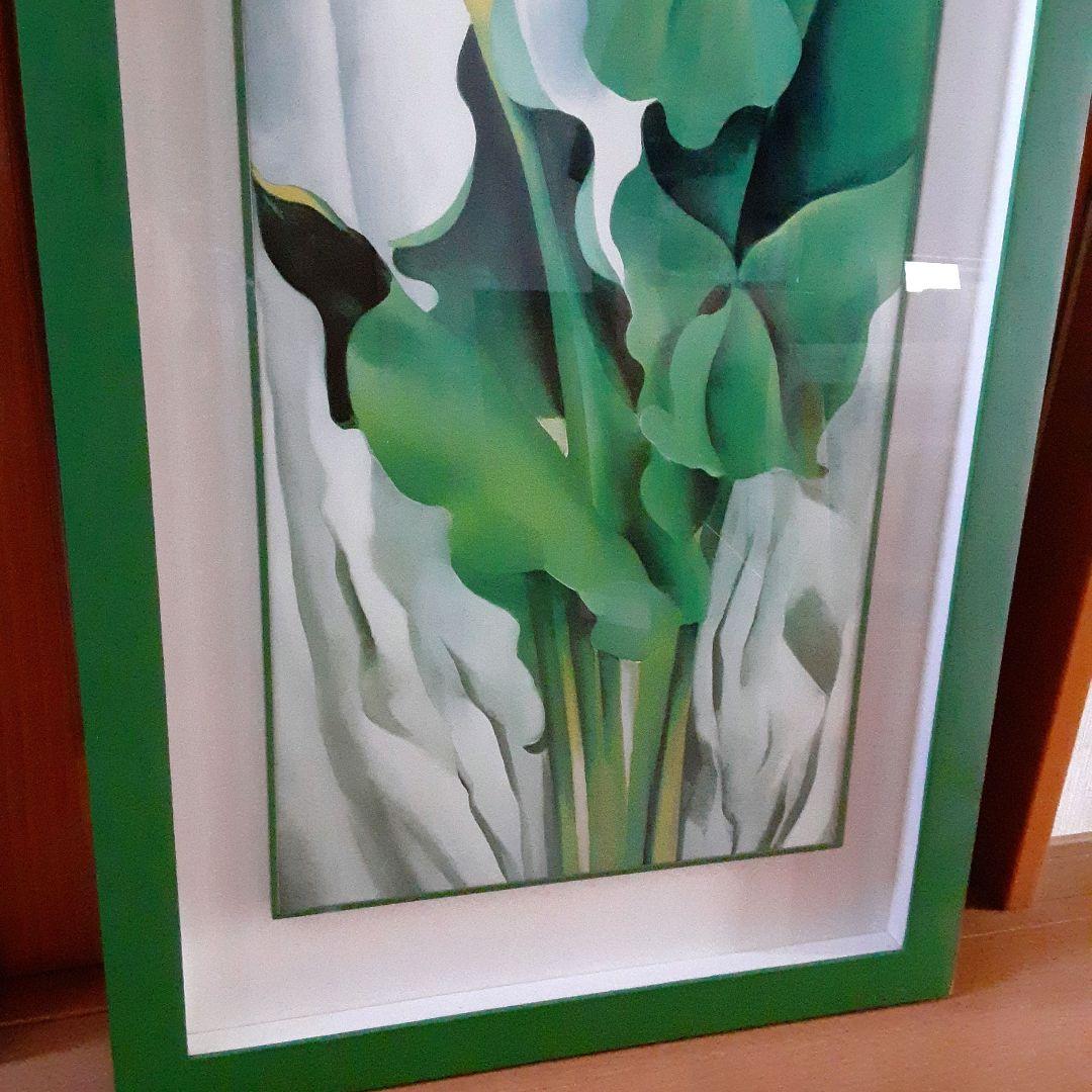 絵画　現代アート ポスター　大　ジョージア・オキーフ 　花　M