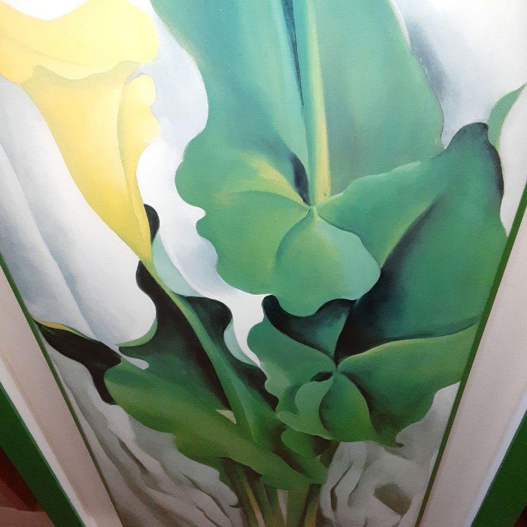 絵画　現代アート ポスター　大　ジョージア・オキーフ 　花　M