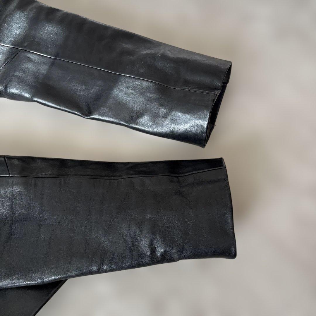 ベル様専用S /N シングルライダースM 黒 ゴールド金具 Wジップ