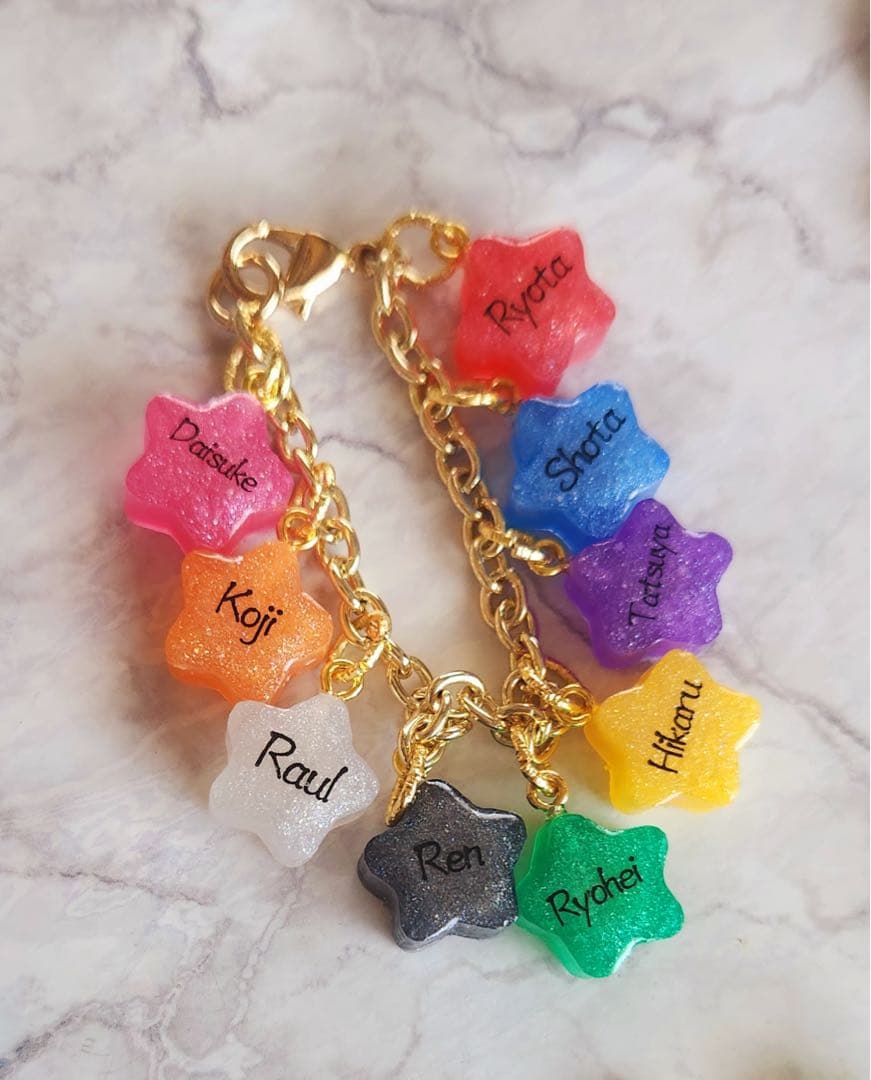 なお　タマラック球体キーホルダー　Man 箱推し