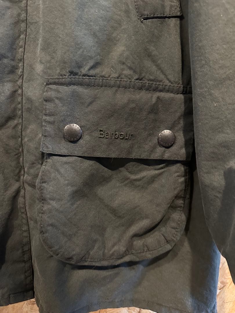 【すけさん様】ビームスF Barbourワックスコットン ジャケット/オリーブ