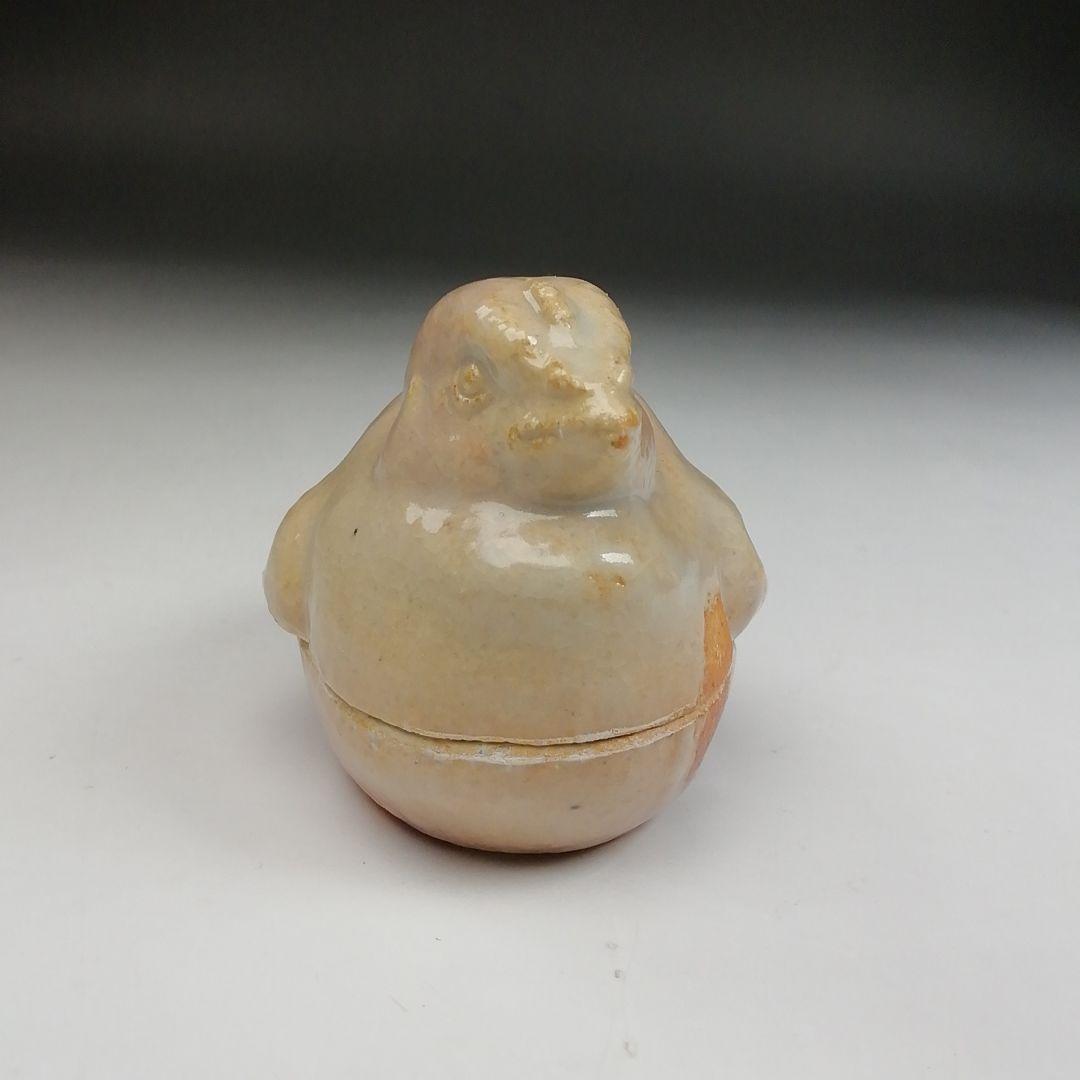 Ｔ８８６　香合　『干支　酉』『朝日焼』『七十四代　朝日豊斎』　共箱　茶道具