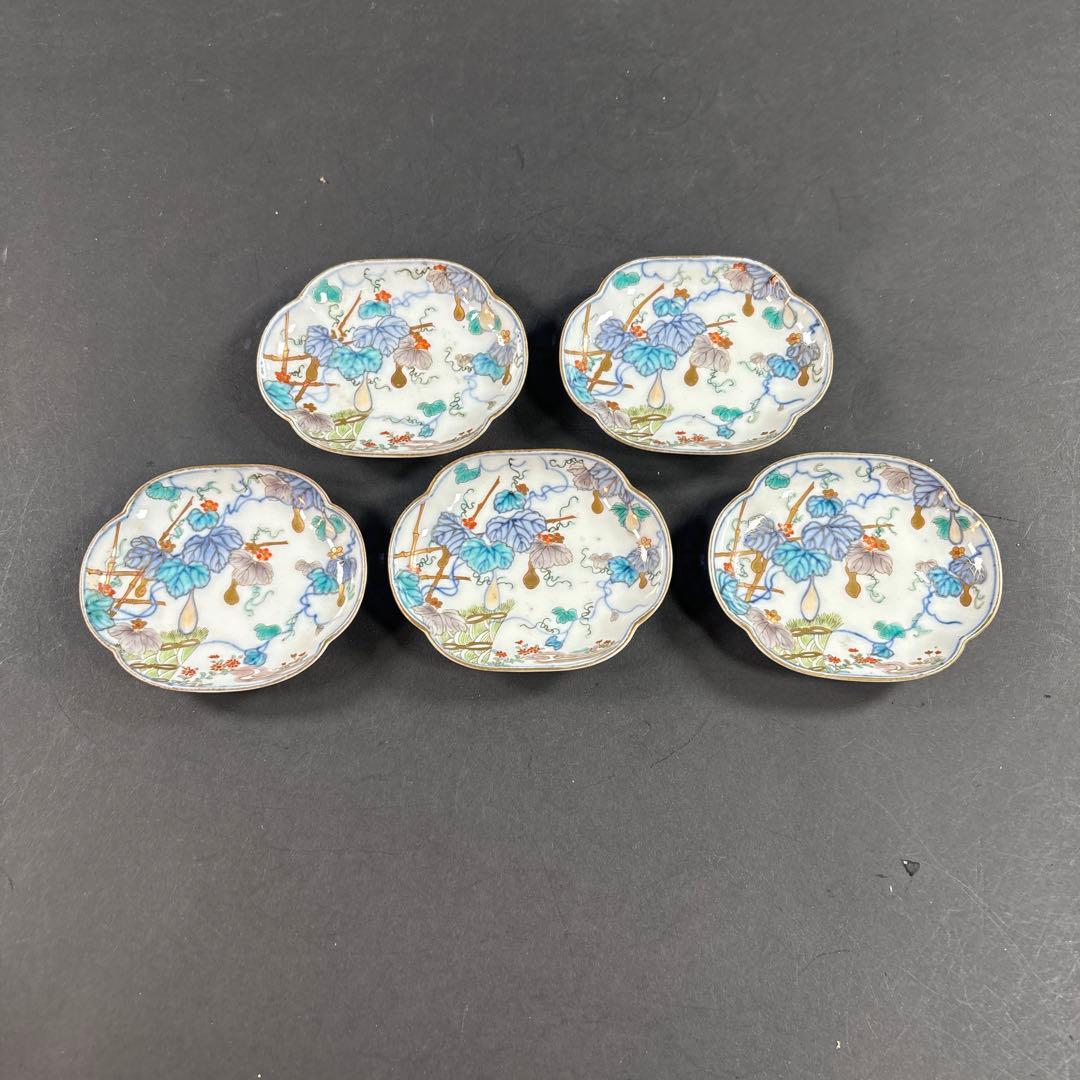 130.132.133 古伊万里　染付　唐草　花唐草　蓋物　九谷　鍋島　茶器