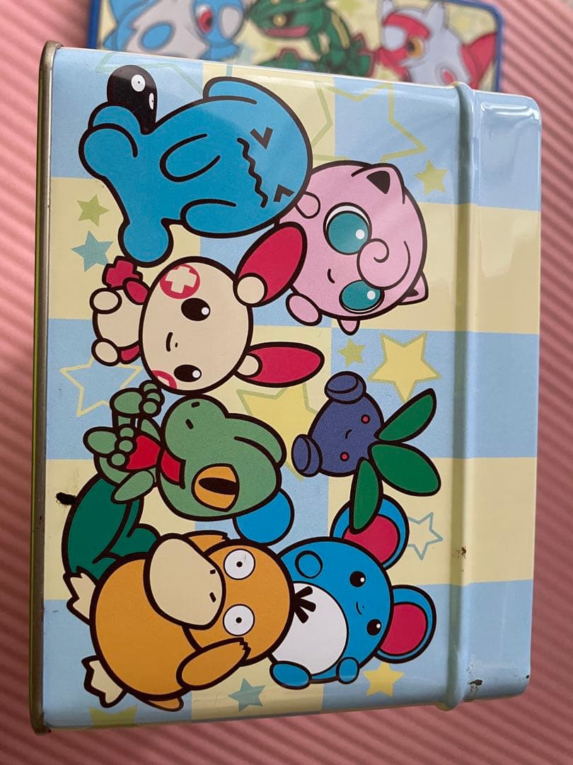 ポケドール お菓子缶 レア ポケモンセンター レックウザ ラティアス