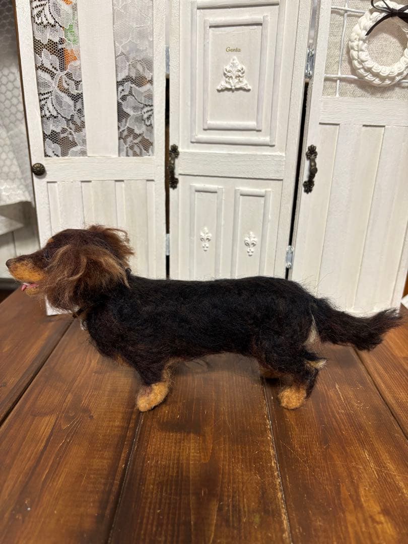 羊毛フェルト ダックス panda様専用