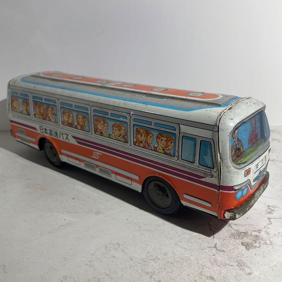 レトロ ブリキ製 イチコー 製 バス 日本高速バス 当時物 - メルカリ