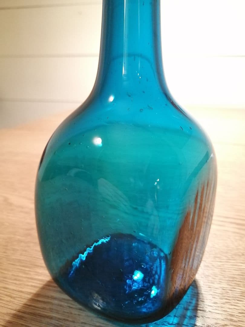 小谷真三 倉敷ガラス 角瓶 一輪挿し 花瓶