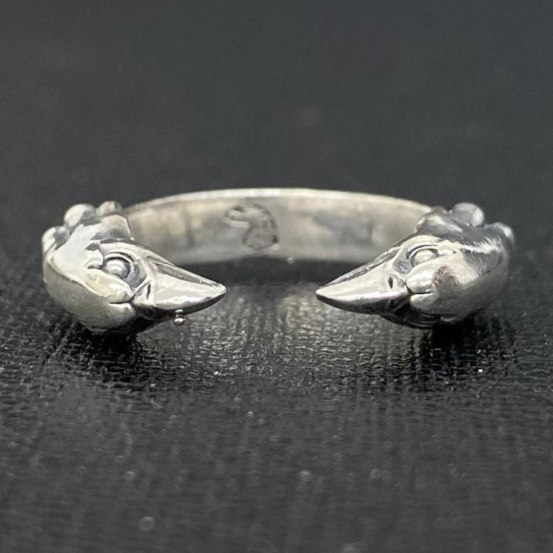 アクセサリー LARRY SMITH DOUBLE EAGLE HEAD RING