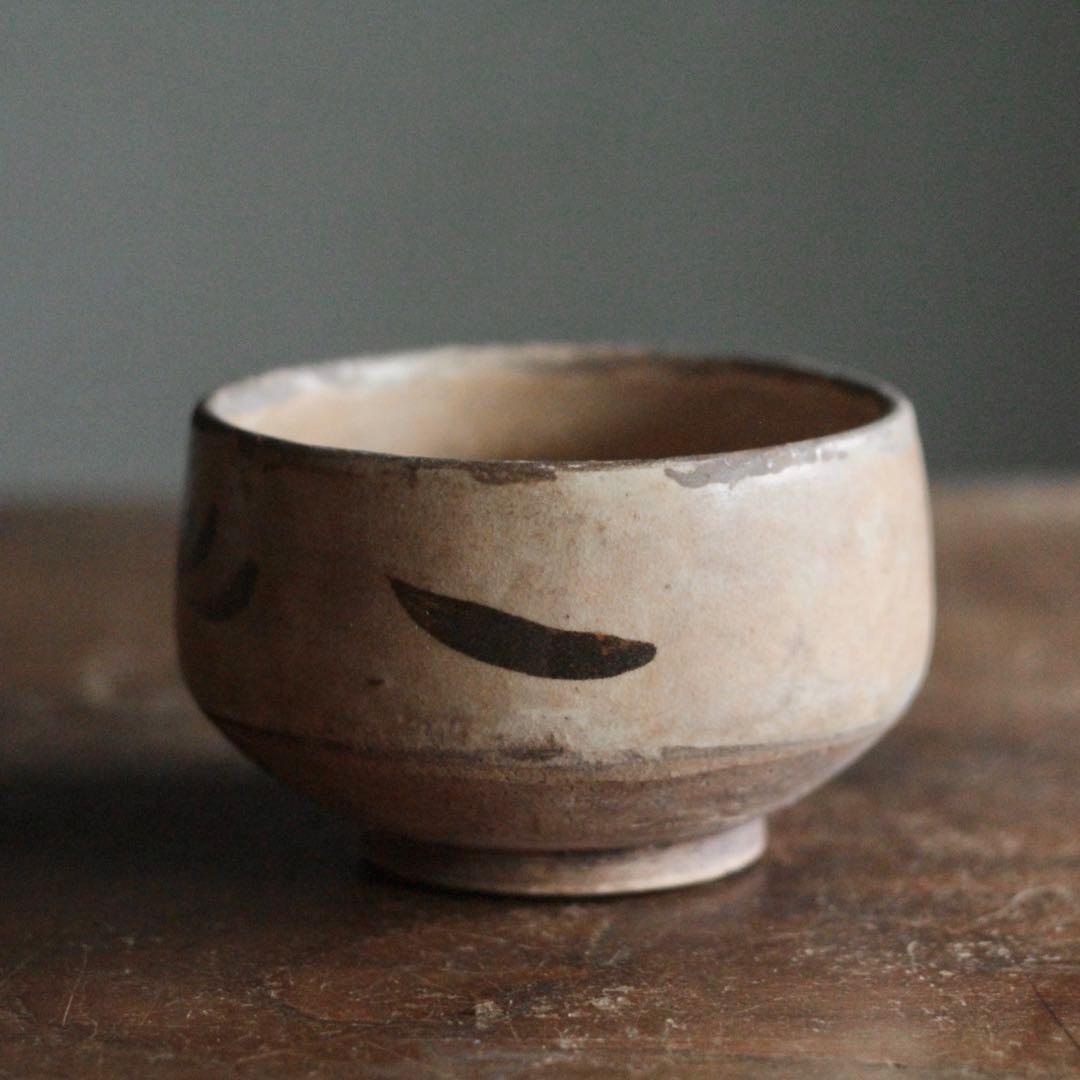 鉄絵 茶碗 茶道具 古美術 茶道具 古道具 アンティーク 中国美術