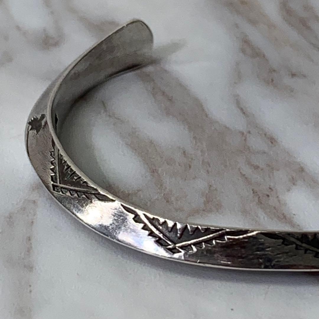 Dear Blossom トライアングルバングル silver刻印 ナバホ