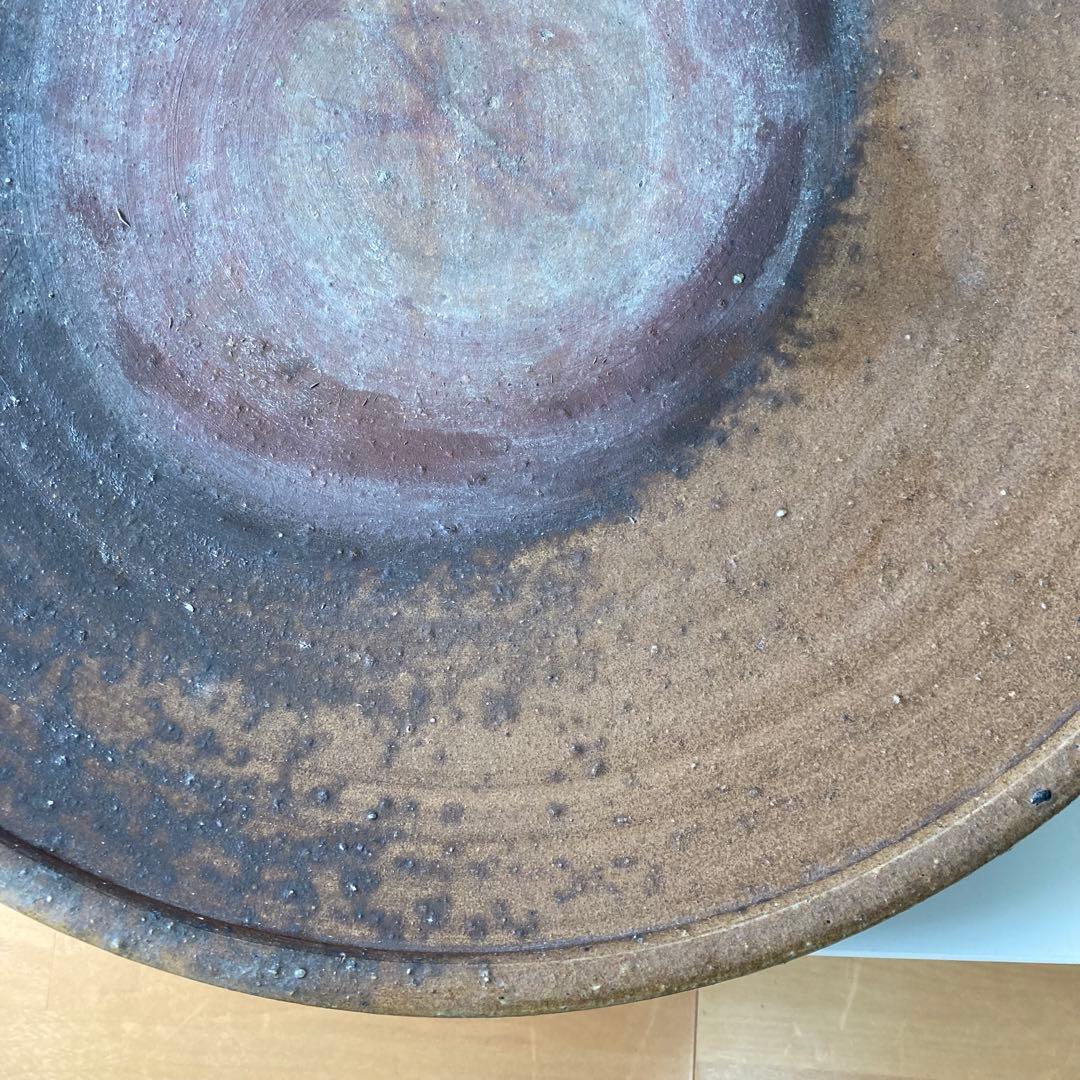 備前焼　大皿　径57cm　窯変　胡麻　飾り皿　特大サイズ