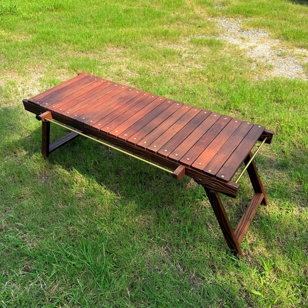 折りたたみローテーブル キャンプテーブル フラットバーナーigt