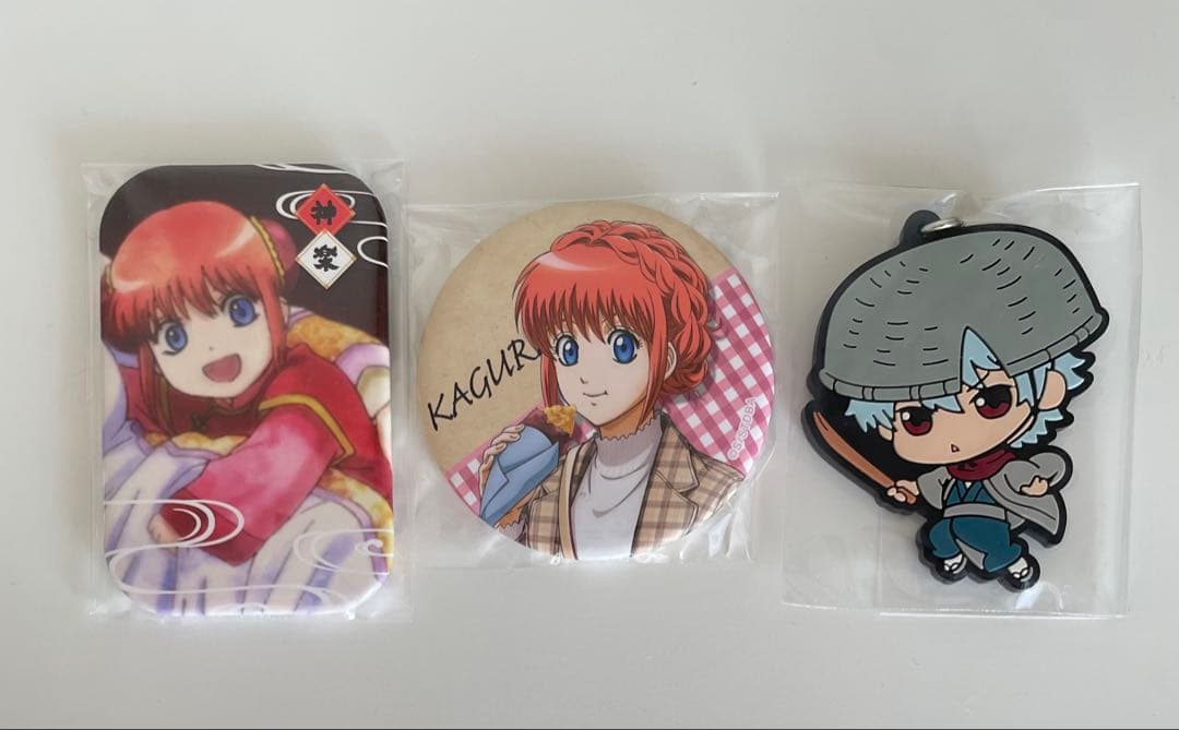 銀魂 まるかく缶バッジ 神楽 レア 10点