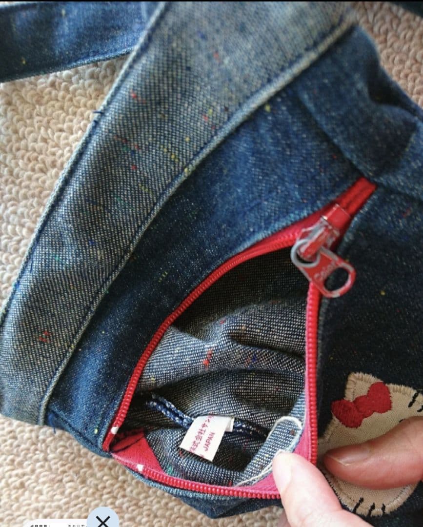 キティレトロビンテージデニムポシェットショルダーサンリオフェスティバル