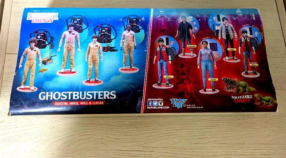 【未開封・未使用】ストレンジャーシングス・ゴーストバスターズフィギュア4体セット