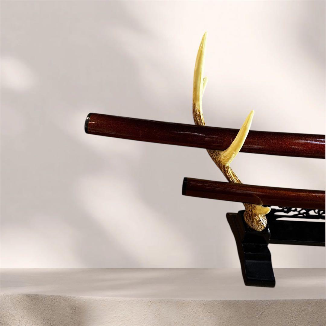 日本刀（模造刀）2本セット　刀置き付きJapanese sword,