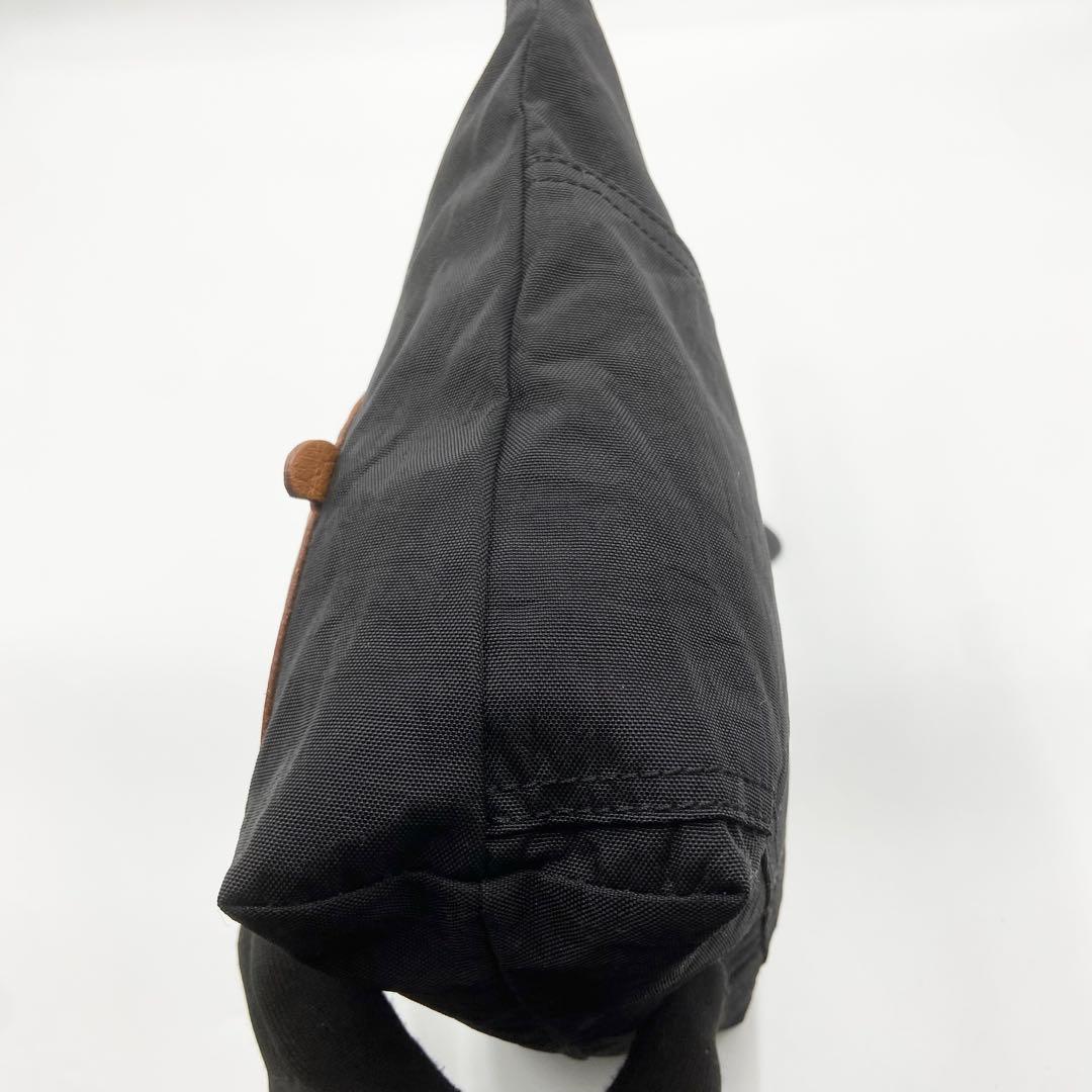 極美品　IBIZA イビサ　ゾウ　ハンドバッグ　ナイロン　レザー　ブラック