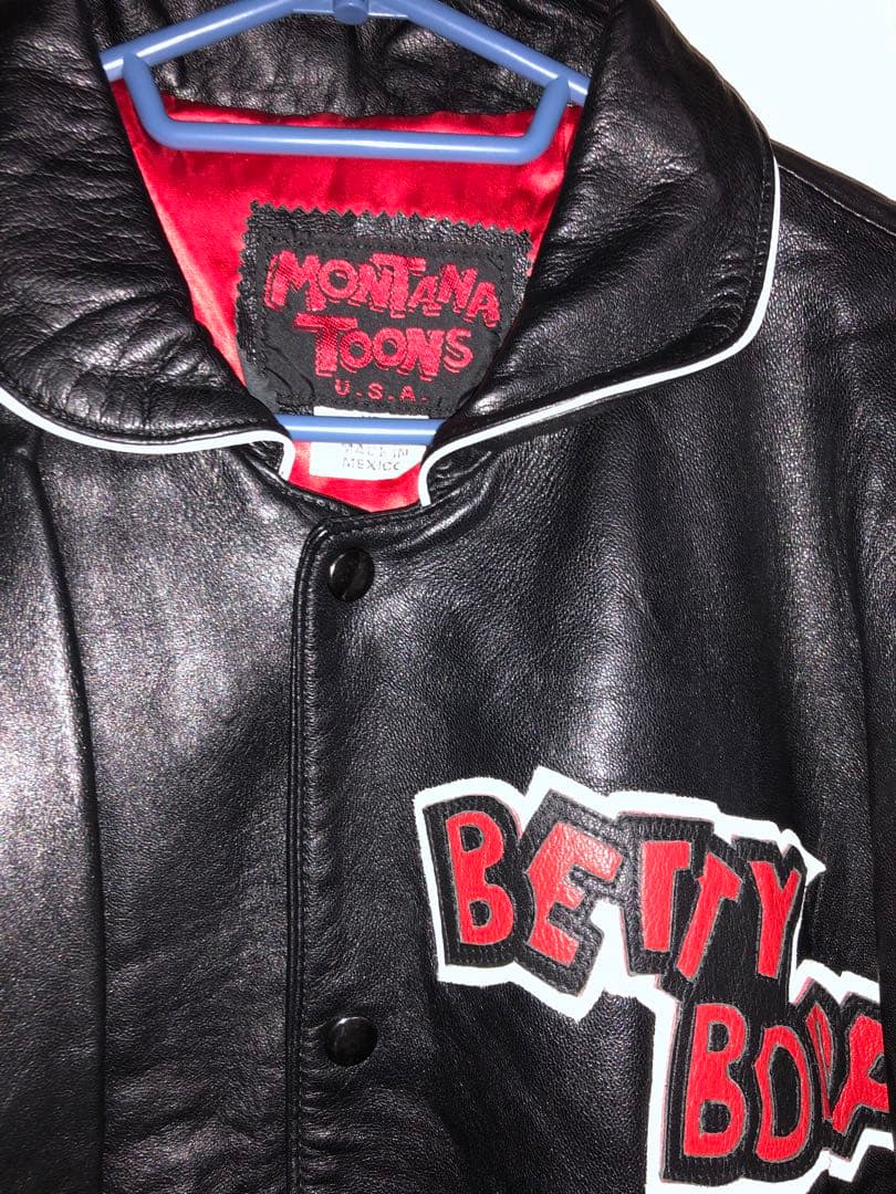 MONTANA TOONS ベティブープ Betty Boop レザースタジャン
