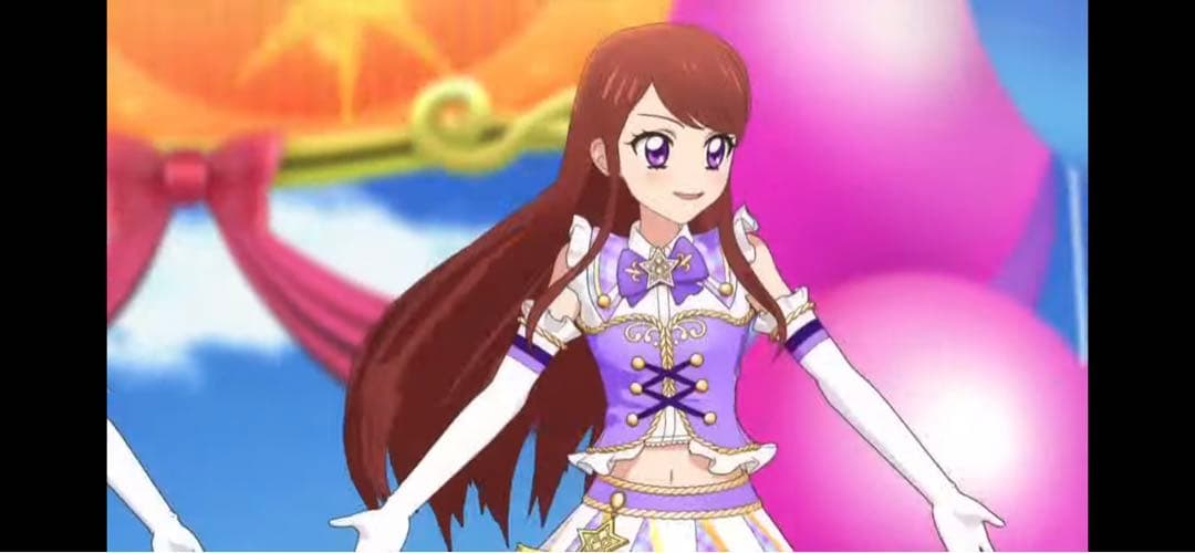 アイカツ アニメ柄 ハイパープルパレードコーデ 紫吹蘭 アイカツカード