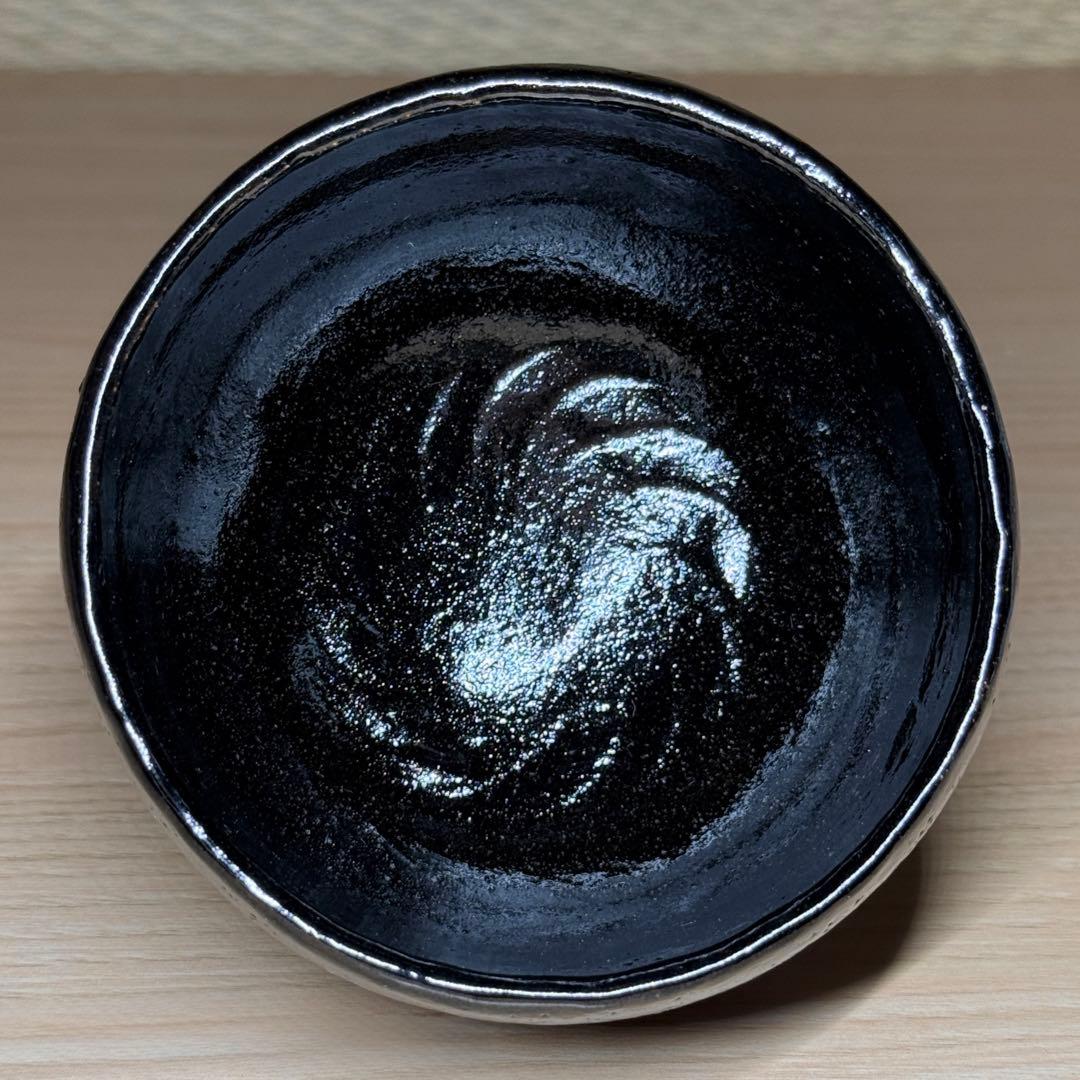 楽焼 佐々木昭楽 長次郎写 大黒 黒楽 茶碗 抹茶碗 楽茶碗 茶道具 共