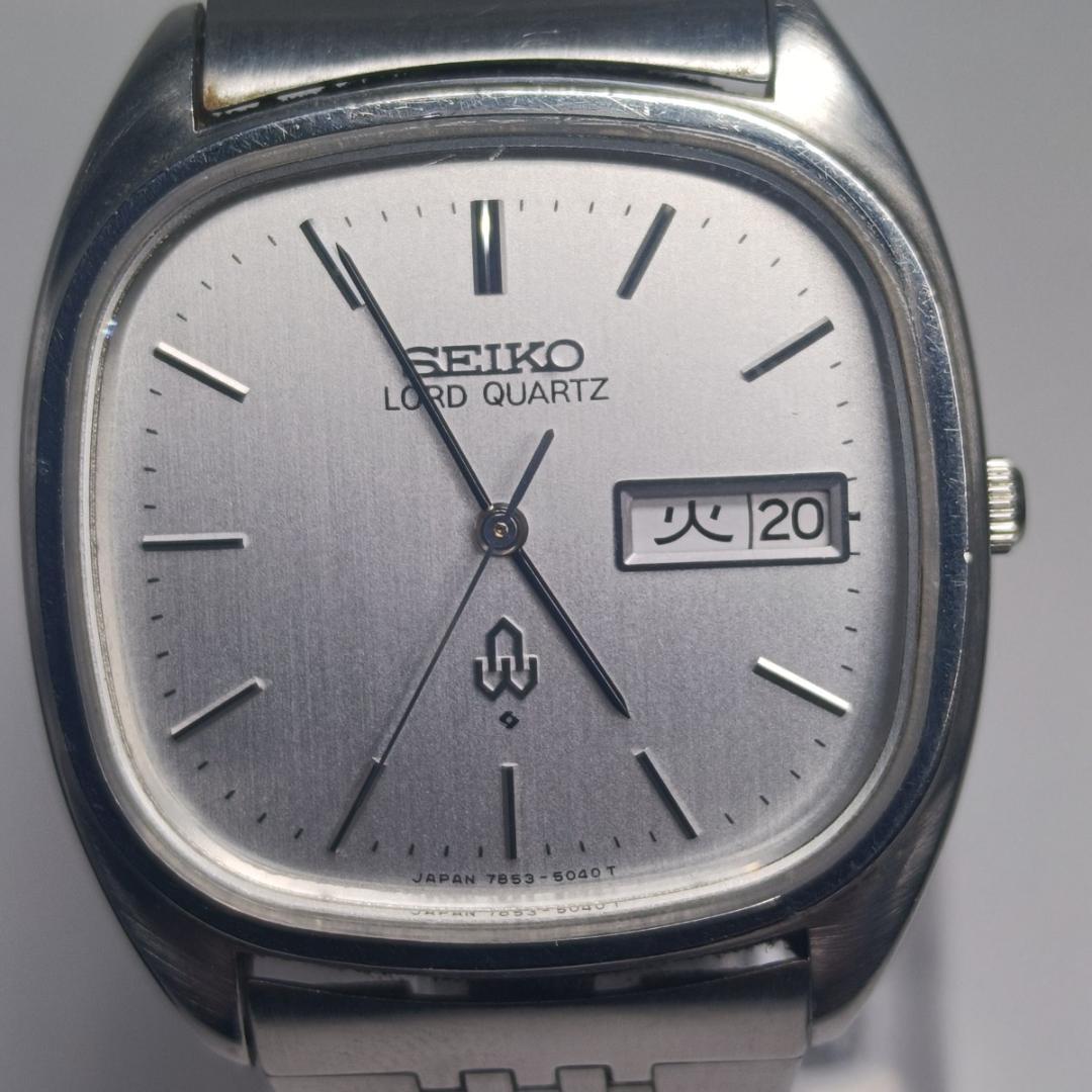 電池交換済 セイコー 7853-5090 LORD QUARTZ デイデイト