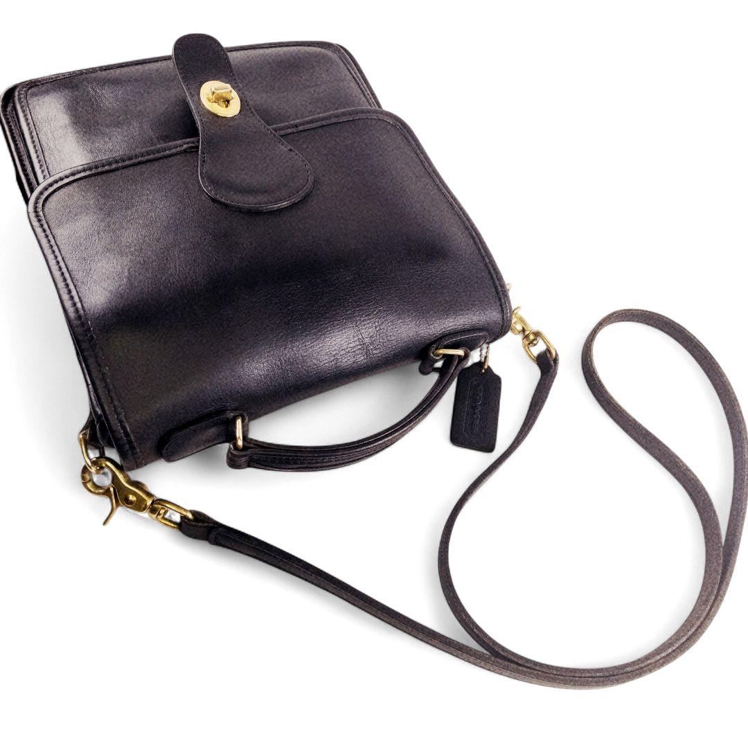 【COACH/オールドコーチ】美品 2way ショルダー バッグ 黒 米国製