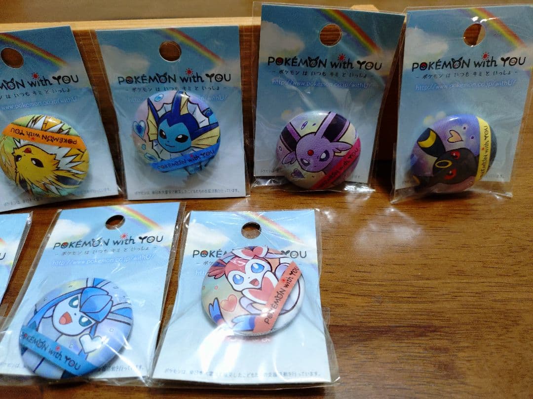 ポケモン with YOU ピンバッジ　イーブイ　 9個セット