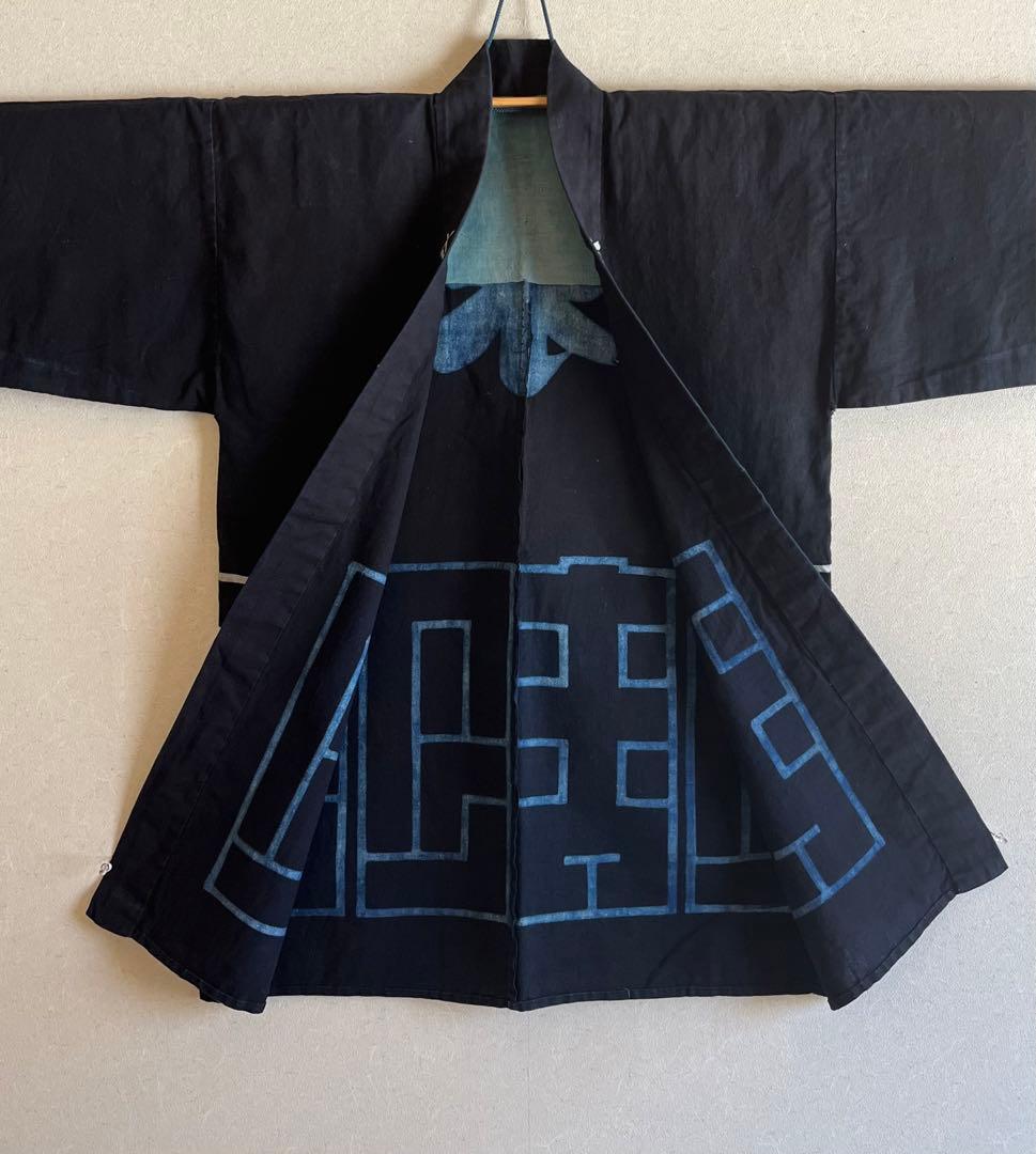 専用　古布　木綿　藍染め　厚地　半纏