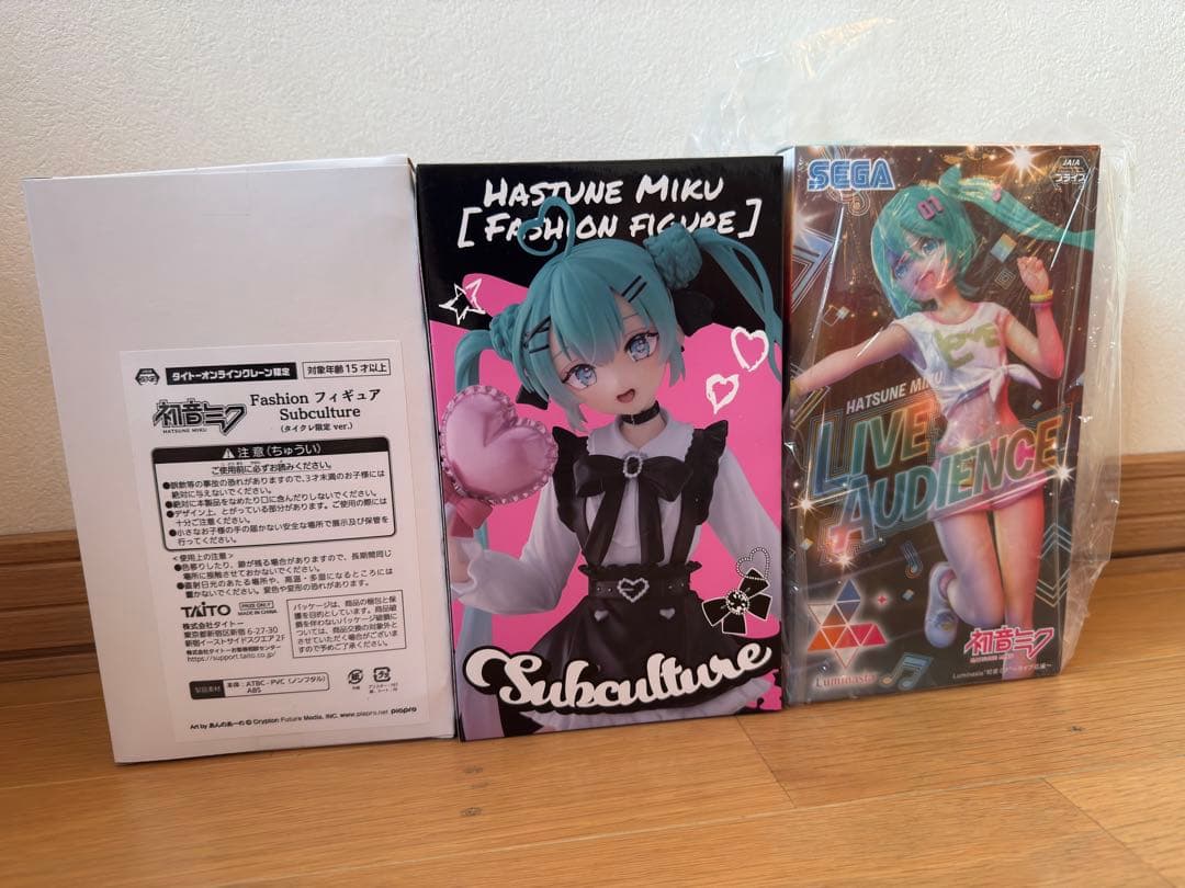 初音ミク Fashion Figure Subculture タイクレ限定セット TAITO
