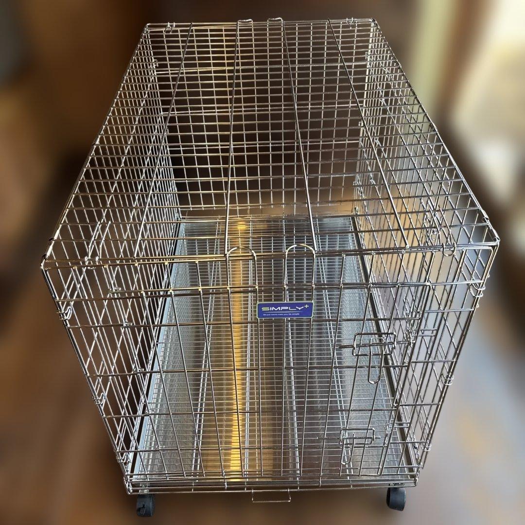 SIMPLY+】 ステンレス製大型ペットケージ
