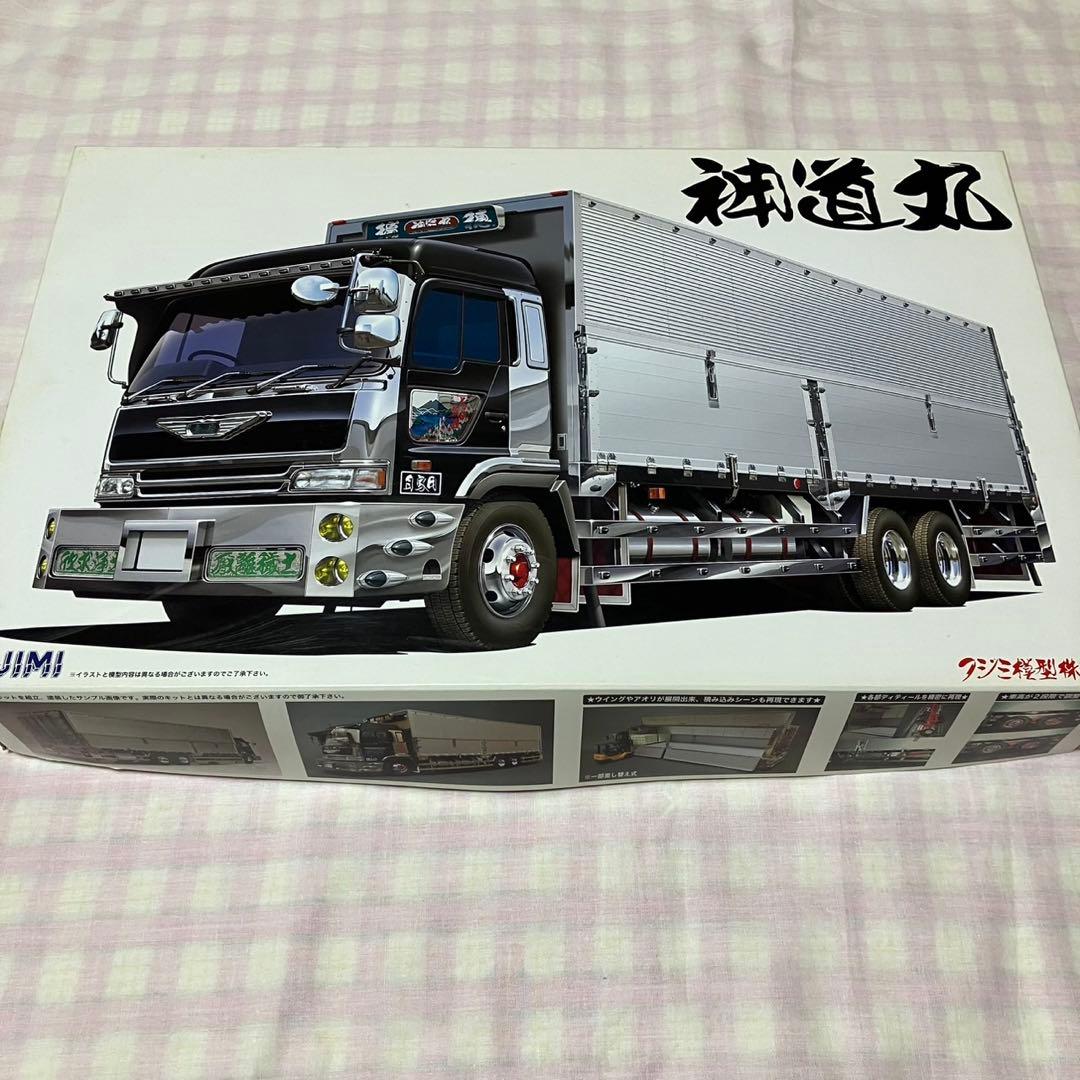 フジミ　神道丸　1/32トラック　デコトラ　プラモデル 未組立品】フジミ☆神道丸☆1/32☆デコトラ☆プラモデル☆FUJIMI