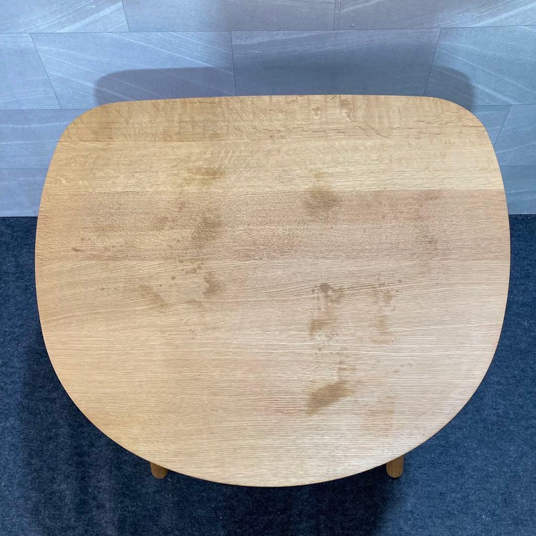 飛騨産業 コブリナ ダイニング テーブル 変形 丸み 天然木 d2671