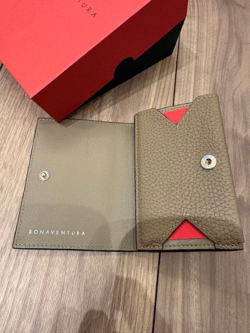 【極美品】BONAVENTURAマイクロウォレット エトープ