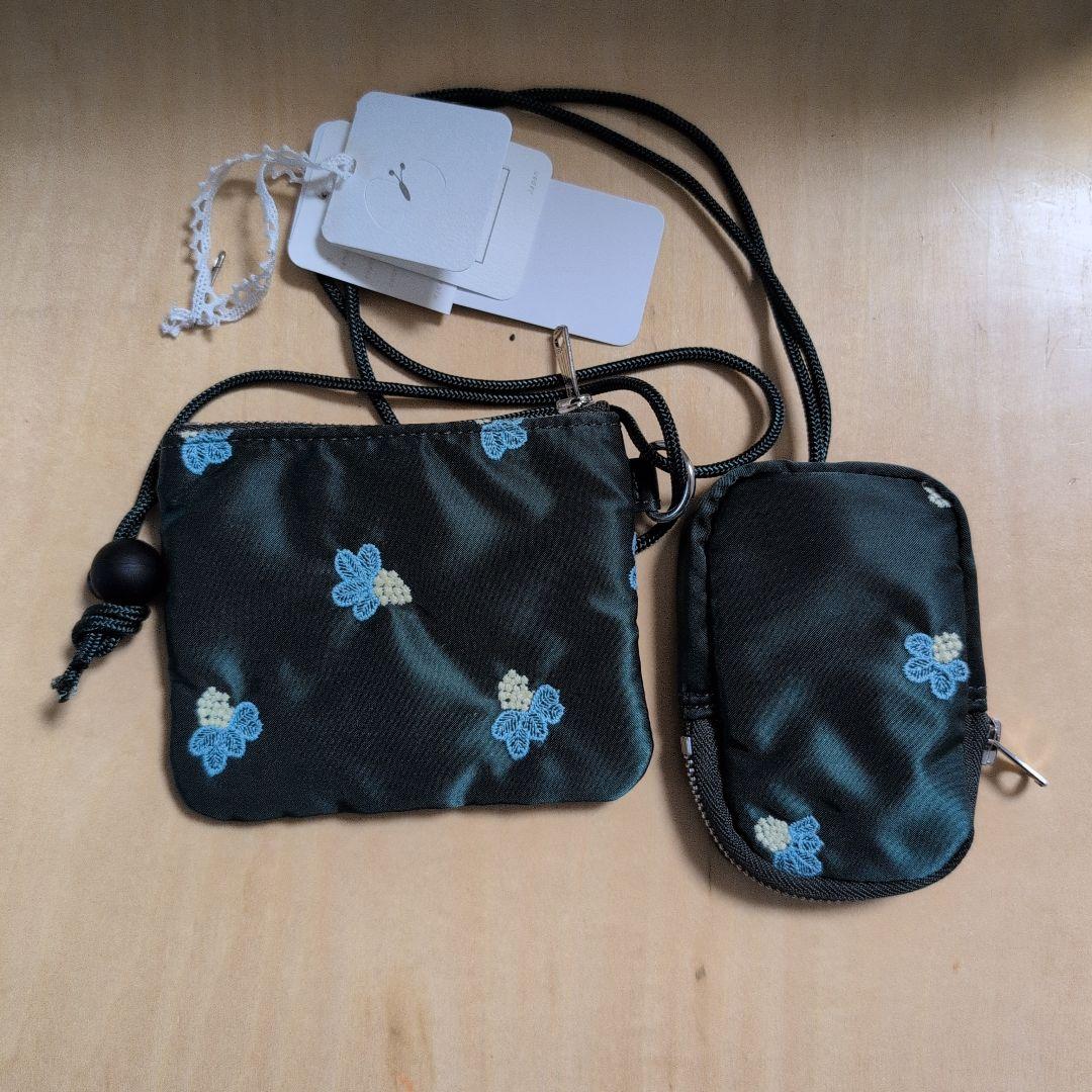 PORTER✕ミナペルホネン ケースキーケース　　ライトベリー　グリーン