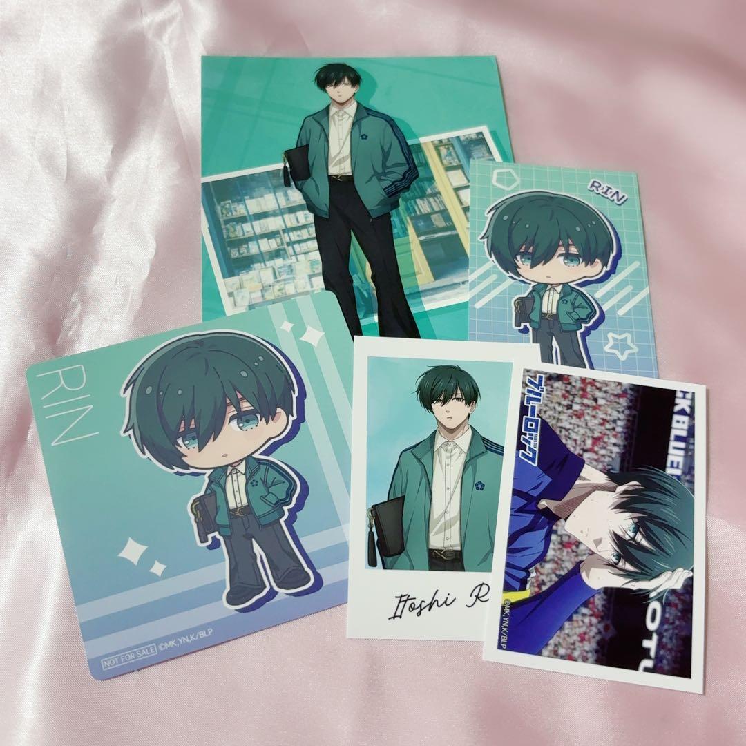 ブルーロック 糸師凛 まねきねこ ポストカード 特典 コースター カード