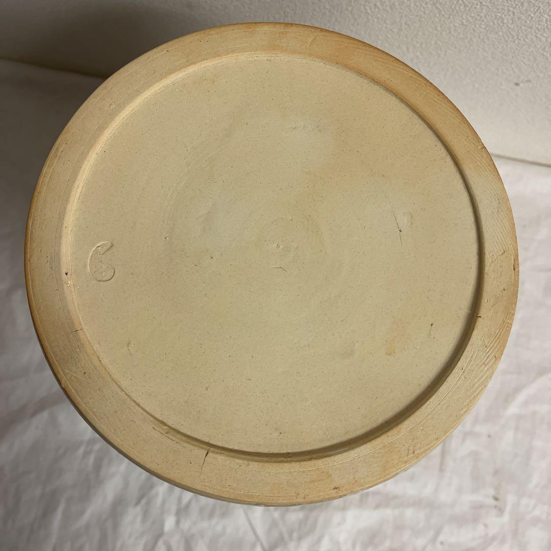 萩焼 玉祖窯 植木華城絵付 手焙り 壱對 長期保管品