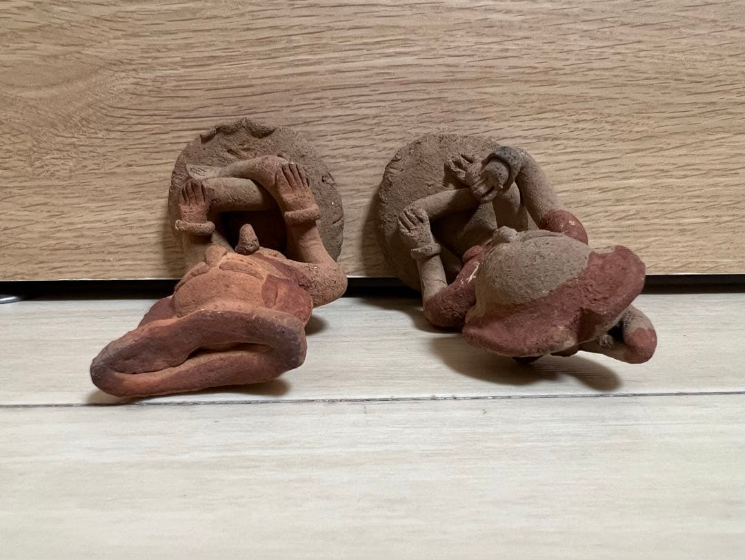 土偶 はにわ 埴輪 スンコロク 宋胡録 置物 インテリア 骨董 焼物 古美術