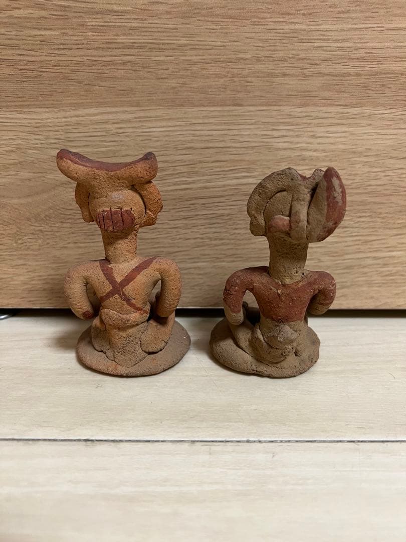 土偶 はにわ 埴輪 スンコロク 宋胡録 置物 インテリア 骨董 焼物 古美術