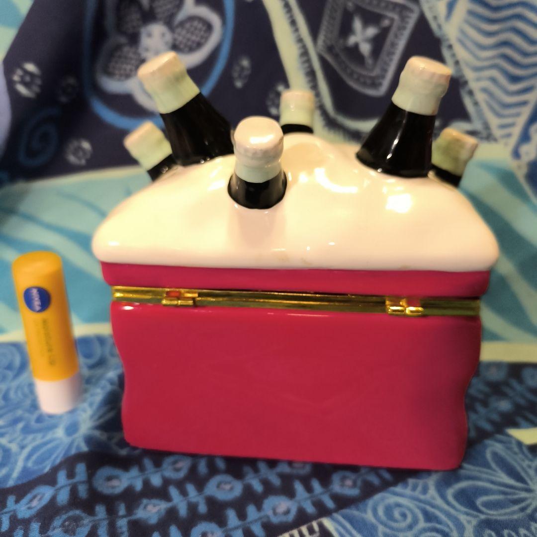 Coca-Cola クーラーボックス型陶器特大ヒンジボックス　レア