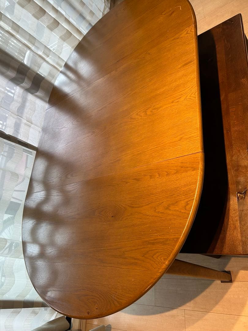 a*i様 ReCENO（リセノ）の伸長式ダイニングテーブル ブラウン