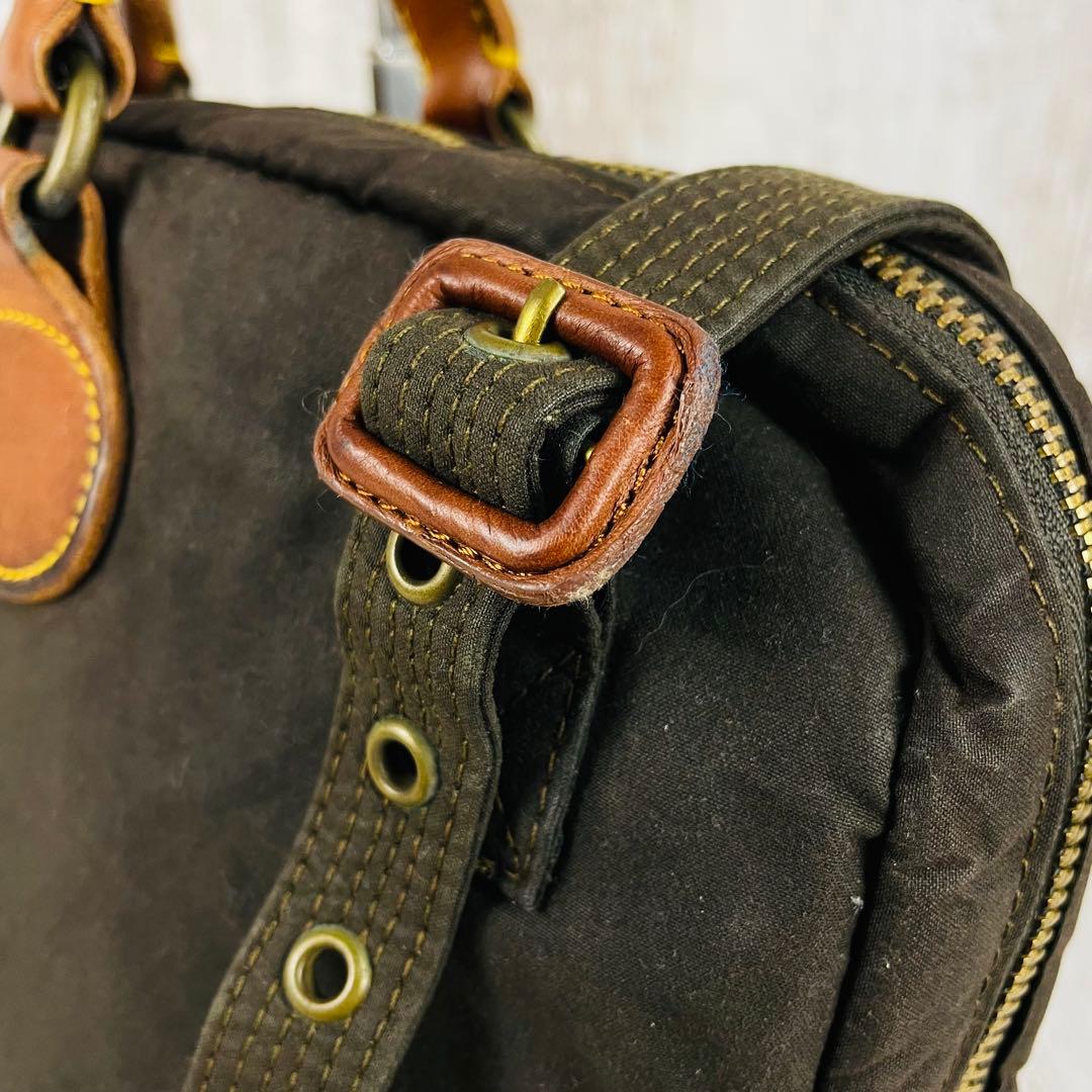 【希少】RRLダブルアールエル　ワックスドキャンバス　ブリーフケース【2way】