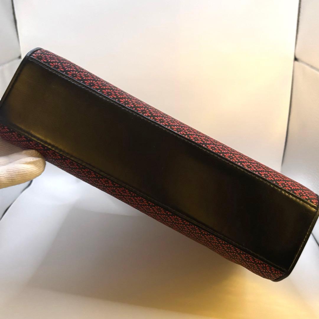 【新品未使用】印傳屋　甲州印伝　ハンドバッグ　ゴールド金具　INDENYA