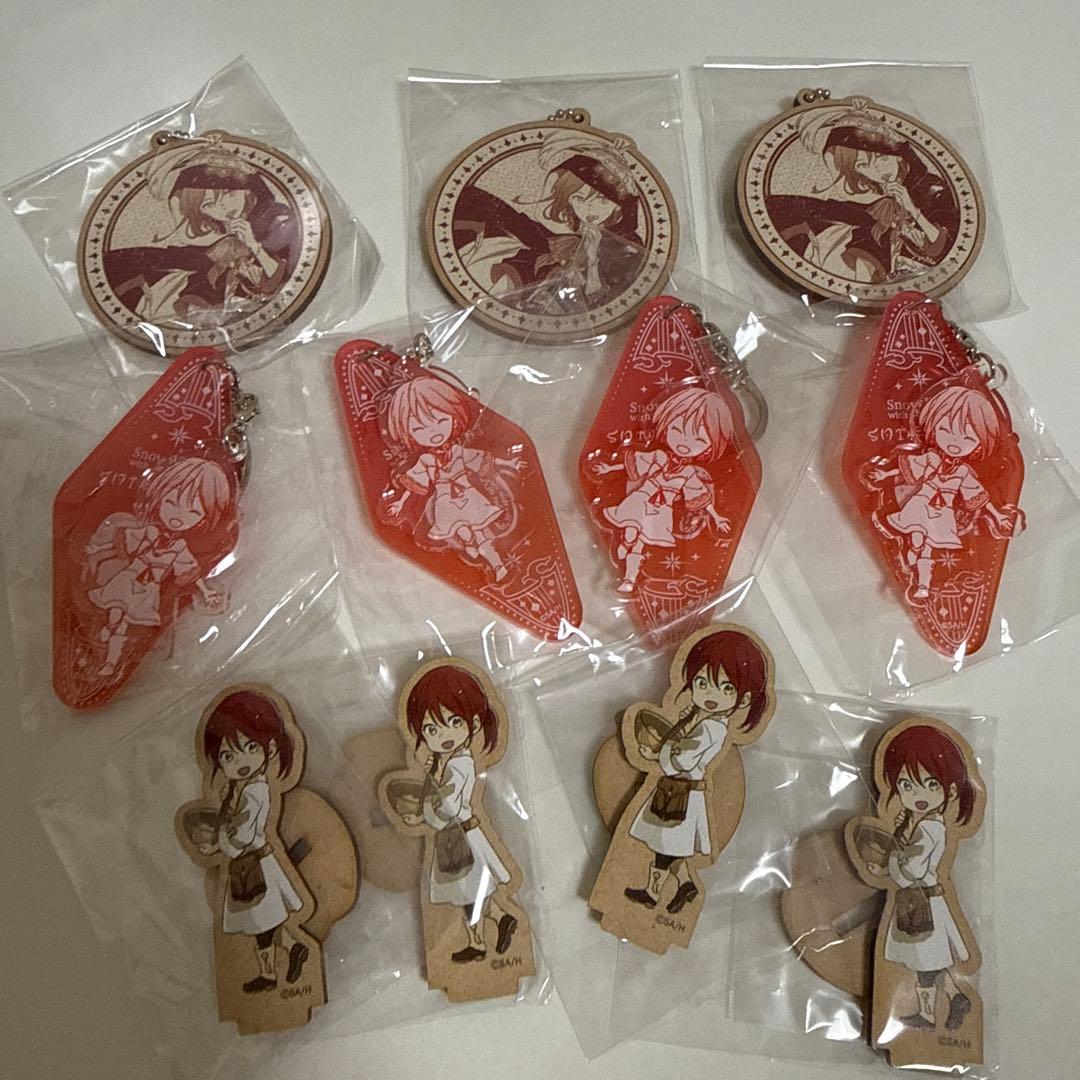 専用赤髪の白雪姫 漫福ガチャ モーテルキーホルダー +ウッド