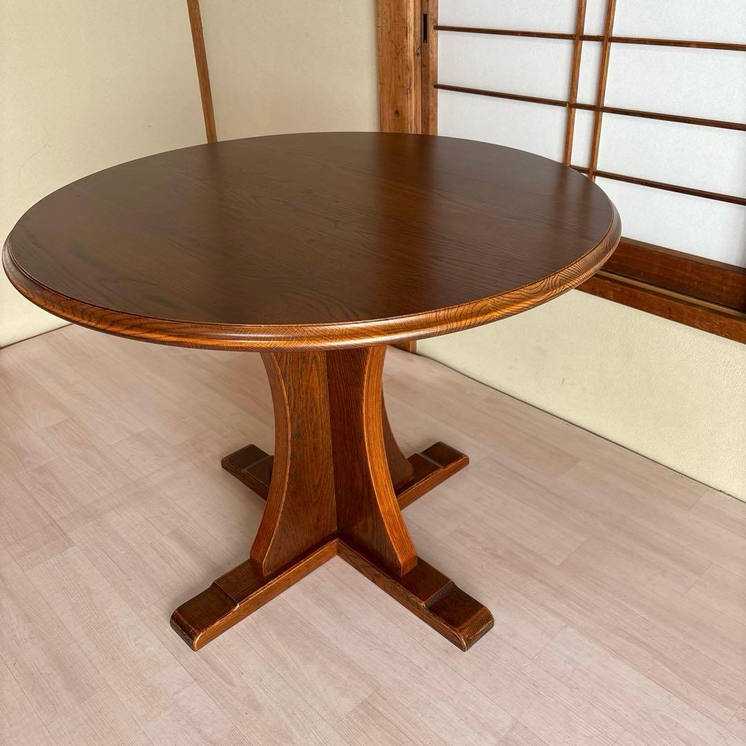 【美品】三越 ブルージュ ラウンドテーブル