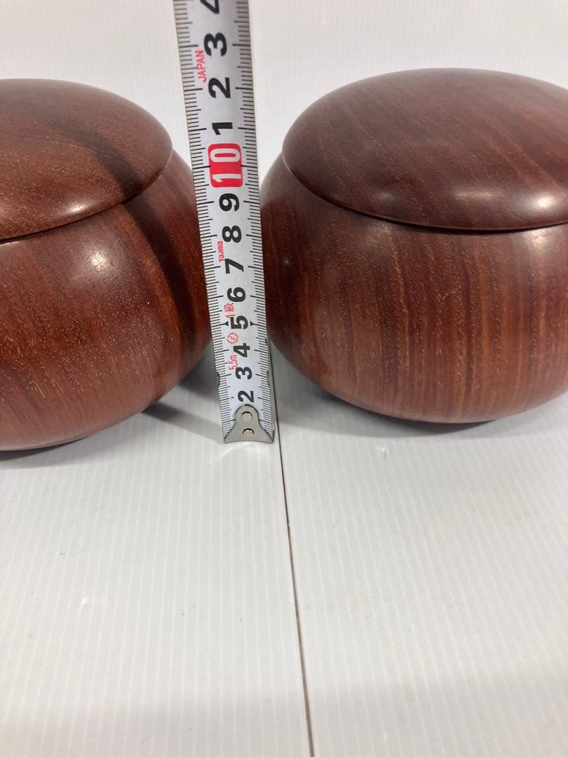A【碁石セット】囲碁 蛤 貝 木製 趣味 遊び　木箱入り