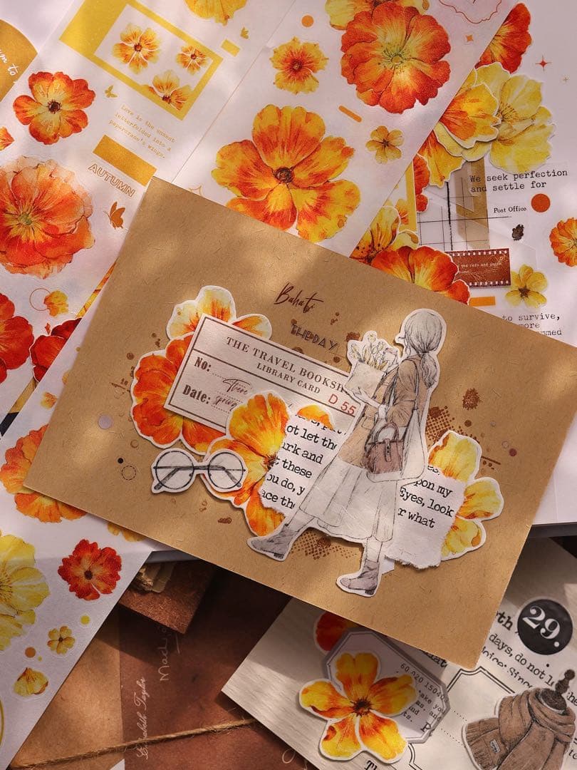 ⭐️SALE⭐️小白家文創《鎏金漫漫》海外マスキングテープ マステ 【2749】